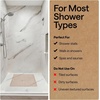 image:imageGORILLA GRIP Bath Tub Shower Mat Bathtub Floor Liner 35x16 ClearBeige Opaque