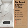 image:imageGORILLA GRIP Bath Tub Shower Mat Bathtub Floor Liner 35x16 ClearBlack Opaque