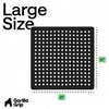 image:imageGORILLA GRIP Bath Tub Shower Mat Bathtub Floor Liner 35x16 ClearBlack Opaque