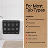 image:imageGORILLA GRIP Bath Tub Shower Mat Bathtub Floor Liner 35x16 ClearBlack Opaque