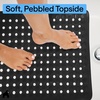 image:imageGORILLA GRIP Bath Tub Shower Mat Bathtub Floor Liner 35x16 ClearBlack Opaque