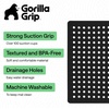 image:imageGORILLA GRIP Bath Tub Shower Mat Bathtub Floor Liner 35x16 ClearBlack Opaque