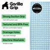 image:imageGORILLA GRIP Bath Tub Shower Mat Bathtub Floor Liner 35x16 ClearBlue Translucent