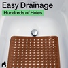 image:imageGORILLA GRIP Bath Tub Shower Mat Bathtub Floor Liner 35x16 ClearBrown Translucent