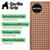 image:imageGORILLA GRIP Bath Tub Shower Mat Bathtub Floor Liner 35x16 ClearBrown Translucent
