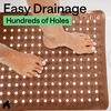 image:imageGORILLA GRIP Bath Tub Shower Mat Bathtub Floor Liner 35x16 ClearBrown Translucent