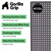 image:imageGORILLA GRIP Bath Tub Shower Mat Bathtub Floor Liner 35x16 ClearCharcoal Opaque
