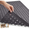image:imageGORILLA GRIP Bath Tub Shower Mat Bathtub Floor Liner 35x16 ClearCharcoal Opaque