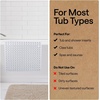 image:imageGORILLA GRIP Bath Tub Shower Mat Bathtub Floor Liner 35x16 ClearClear