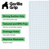 image:imageGORILLA GRIP Bath Tub Shower Mat Bathtub Floor Liner 35x16 ClearFrosted Ice