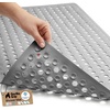 image:imageGORILLA GRIP Bath Tub Shower Mat Bathtub Floor Liner 35x16 ClearGray Opaque