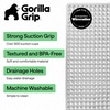 image:imageGORILLA GRIP Bath Tub Shower Mat Bathtub Floor Liner 35x16 ClearGray Translucent