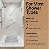 image:imageGORILLA GRIP Bath Tub Shower Mat Bathtub Floor Liner 35x16 ClearGray Translucent