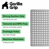 image:imageGORILLA GRIP Bath Tub Shower Mat Bathtub Floor Liner 35x16 ClearGray Translucent