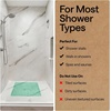 image:imageGORILLA GRIP Bath Tub Shower Mat Bathtub Floor Liner 35x16 ClearGreen Translucent