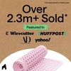 image:imageGORILLA GRIP Bath Tub Shower Mat Bathtub Floor Liner 35x16 ClearLight Pink Opaque