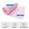 image:imageGORILLA GRIP Bath Tub Shower Mat Bathtub Floor Liner 35x16 ClearLight Pink Opaque