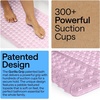 image:imageGORILLA GRIP Bath Tub Shower Mat Bathtub Floor Liner 35x16 ClearLight Pink Translucent