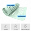image:imageGORILLA GRIP Bath Tub Shower Mat Bathtub Floor Liner 35x16 ClearMint Opaque