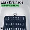 image:imageGORILLA GRIP Bath Tub Shower Mat Bathtub Floor Liner 35x16 ClearNavy Opaque