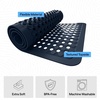 image:imageGORILLA GRIP Bath Tub Shower Mat Bathtub Floor Liner 35x16 ClearNavy Opaque