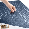 image:imageGORILLA GRIP Bath Tub Shower Mat Bathtub Floor Liner 35x16 ClearNavy Translucent