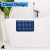 image:imageGORILLA GRIP Bath Tub Shower Mat Bathtub Floor Liner 35x16 ClearNavy Translucent