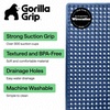 image:imageGORILLA GRIP Bath Tub Shower Mat Bathtub Floor Liner 35x16 ClearNavy Translucent