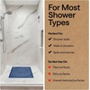image:imageGORILLA GRIP Bath Tub Shower Mat Bathtub Floor Liner 35x16 ClearNavy Translucent