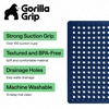 image:imageGORILLA GRIP Bath Tub Shower Mat Bathtub Floor Liner 35x16 ClearNavy Translucent