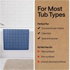 image:imageGORILLA GRIP Bath Tub Shower Mat Bathtub Floor Liner 35x16 ClearNavy Translucent