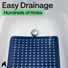 image:imageGORILLA GRIP Bath Tub Shower Mat Bathtub Floor Liner 35x16 ClearNavy Translucent