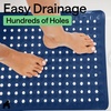 image:imageGORILLA GRIP Bath Tub Shower Mat Bathtub Floor Liner 35x16 ClearNavy Translucent