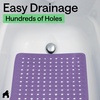 image:imageGORILLA GRIP Bath Tub Shower Mat Bathtub Floor Liner 35x16 ClearPurple Opaque