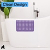 image:imageGORILLA GRIP Bath Tub Shower Mat Bathtub Floor Liner 35x16 ClearPurple Opaque