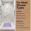 image:imageGORILLA GRIP Bath Tub Shower Mat Bathtub Floor Liner 35x16 ClearPurple Opaque