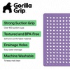 image:imageGORILLA GRIP Bath Tub Shower Mat Bathtub Floor Liner 35x16 ClearPurple Opaque
