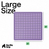 image:imageGORILLA GRIP Bath Tub Shower Mat Bathtub Floor Liner 35x16 ClearPurple Opaque
