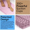 image:imageGORILLA GRIP Bath Tub Shower Mat Bathtub Floor Liner 35x16 ClearPurple Translucent