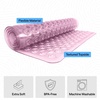 image:imageGORILLA GRIP Bath Tub Shower Mat Bathtub Floor Liner 35x16 ClearPurple Translucent