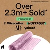 image:imageGORILLA GRIP Bath Tub Shower Mat Bathtub Floor Liner 35x16 ClearPurple Translucent