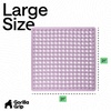 image:imageGORILLA GRIP Bath Tub Shower Mat Bathtub Floor Liner 35x16 ClearPurple Translucent