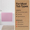 image:imageGORILLA GRIP Bath Tub Shower Mat Bathtub Floor Liner 35x16 ClearPurple Translucent