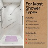 image:imageGORILLA GRIP Bath Tub Shower Mat Bathtub Floor Liner 35x16 ClearPurple Translucent