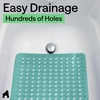image:imageGORILLA GRIP Bath Tub Shower Mat Bathtub Floor Liner 35x16 ClearTurquoise Opaque