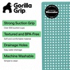 image:imageGORILLA GRIP Bath Tub Shower Mat Bathtub Floor Liner 35x16 ClearTurquoise Opaque
