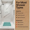 image:imageGORILLA GRIP Bath Tub Shower Mat Bathtub Floor Liner 35x16 ClearTurquoise Opaque