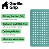 image:imageGORILLA GRIP Bath Tub Shower Mat Bathtub Floor Liner 35x16 ClearTurquoise Opaque