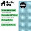 image:imageGORILLA GRIP Bath Tub Shower Mat Bathtub Floor Liner 35x16 ClearTurquoise Translucent