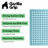 image:imageGORILLA GRIP Bath Tub Shower Mat Bathtub Floor Liner 35x16 ClearTurquoise Translucent